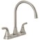 Peerless P2935LFSS Parkwood Two Handle Kitchen Faucet DeckMount Stainless