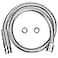 COOLWEST Flexible Metal Stainless Steel Hose 44 Inch for All Commercial PreRinse Kitchen Sink Faucets Flexible Hose Replacement 111CM 44