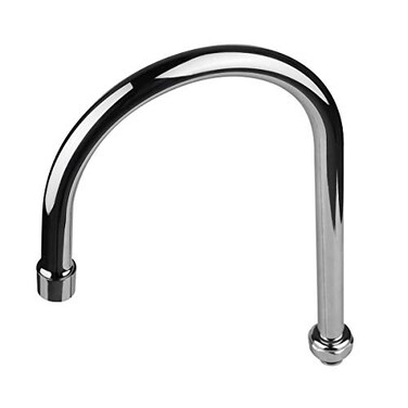 KWODE 6 Swivel Gooseneck Spout Replacement Kit for Commercial Kitchen Sink Faucet 360Swing Spout with 22 GPM Nozzle ChromeM25125 Connector