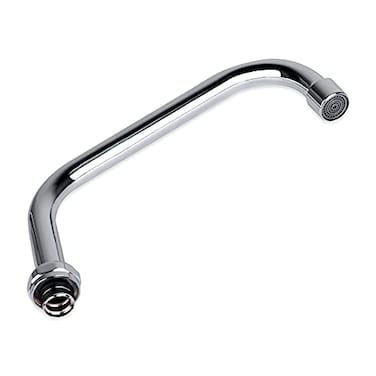 KWODE 6 Addon Swivel Spout Replacement Part for Commercial Kitchen Sink Faucet with M25125mm Ends Short Swing Nozzle Chrome Polished