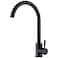 Kohonby High Arc Matte Black Kitchen Faucet Single Handle Stainless SteelCommercial Single Hole Kitchen Sink FaucetModern One Hole Bar Sink Faucet Matte Black