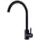 Kohonby High Arc Matte Black Kitchen Faucet Single Handle Stainless SteelCommercial Single Hole Kitchen Sink FaucetModern One Hole Bar Sink Faucet Matte Black