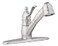 Aqua Vista 23K81COBNAV Singe Lever Kitchen Sink Faucet PullOut Brushed Nickel