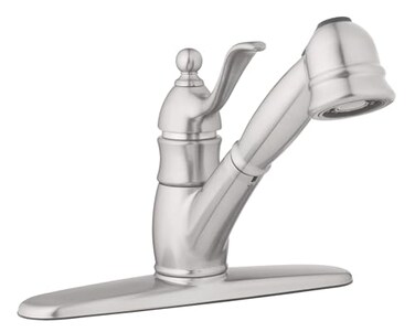 Aqua Vista 23K81COBNAV Singe Lever Kitchen Sink Faucet PullOut Brushed Nickel