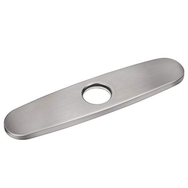 COOLWEST Deck Plate 10Inch for Single Hole Kitchen Sink Faucet Commercial Kitchen Faucet Hole Cover Escutcheon Stainless Steel
