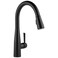 Delta Essa Matte Black Kitchen Faucet with Pull Down Sprayer Modern Single Hole Kitchen Sink Faucet Single Handle Matte Black 9113BLDST