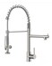 Fapully Commercial Pull Down Kitchen Sink Faucet with Sprayer Brushed Nickel