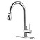 OWOFAN Brushed Nickel Kitchen Faucets with Pull Down Sprayer Kitchen Sink Faucet with Pull Out Sprayer Single Hole Deck Mount Single Handle Stainless Steel Grifos De Cocina 866068SN