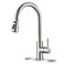 OWOFAN Brushed Nickel Kitchen Faucets with Pull Down Sprayer Kitchen Sink Faucet with Pull Out Sprayer Single Hole Deck Mount Single Handle Stainless Steel Grifos De Cocina 866068SN