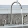VALISY 3 Hole or 4 Hole Two Handle Kitchen Faucet with Side Sprayer Commercial LeadFree Brushed Nickel Kitchen Sink Faucets for Rv Sinks with HighArc Spout Side Sprayer VADR0004L