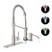 Casavilla Kitchen Faucet with LED LightKitchen Faucet with Soap DispenserFaucet for Camper Farmhouse RV Kitchen SinkSingle Handle Stainless Steel Kitchen Sink Faucets with Pull Down SprayerNickel Brus