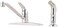 Pfister Pfirst Series Kitchen Sink Faucet with Side Sprayer Single Handle Mid Arc Polished Chrome Finish G1344444