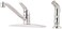 Pfister Pfirst Series Kitchen Sink Faucet with Side Sprayer Single Handle Mid Arc Polished Chrome Finish G1344444