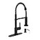 Casavilla Black Kitchen Faucet Soap Dispenser Faucet for Kitchen Sink Kitchen Sink Faucet with Deck Plate Kitchen Faucet with Pull Down Sprayer and Dual Function Spray Head