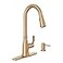 Moen 87071BZG Nolia OneHandle PullDown Kitchen Faucet with Power Boost Soap Dispenser Included High Arc 1 or 3 Hole Installation Brushed Gold