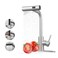 JOOM Kitchen Faucets with Pull Down SprayerWaterfall Kitchen Sink FaucetCommercial Utility Stainless Steel Kitchen FaucetsSingle Handle Kitchen Sink Faucet with Pull Down Sprayer for 3 FunctionBrushed