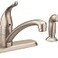 Moen 7430SRS Chateau OneHandle LowArc Kitchen Faucet with Side Sprayer Spot Resist Stainless