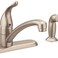 Moen 7430SRS Chateau OneHandle LowArc Kitchen Faucet with Side Sprayer Spot Resist Stainless