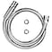KWODE Prerinse Hose 44 Flexible Stainless Hose Replacement Kit For Commercial Kitchen Sink Faucet On Compartment Sinks with Spray Valve