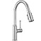 Lava Odoro Chrome Kitchen Faucet with Pull Down Sprayer Single Hole Kitchen Sink Faucet Single Handle Kitchen Faucet with 2Function Sprayer Deck Plate Included 18 GPM KF421C