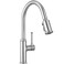 Lava Odoro Chrome Kitchen Faucet with Pull Down Sprayer Single Hole Kitchen Sink Faucet Single Handle Kitchen Faucet with 2Function Sprayer Deck Plate Included 18 GPM KF421C