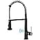 AIMADI Touchless Kitchen Faucet with Pull Down Sprayer Sensor Smart HandsFree Single Handle Spring Matte Black Kitchen Faucets Motion Sensor Sink Faucet with Pull Out Sprayer