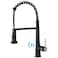 AIMADI Touchless Kitchen Faucet with Pull Down Sprayer Sensor Smart HandsFree Single Handle Spring Matte Black Kitchen Faucets Motion Sensor Sink Faucet with Pull Out Sprayer