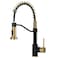 AIMADI Black Faucet KitchenCommercial Black Gold Kitchen Faucet Matte Black Modern Single Handle Kitchen Faucet with Pull Down Sprayer for Rv Farmhouse Camper