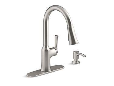 KOHLER Brynn Pull Down Kitchen Faucet 2 function sprayhead Magnetic Docking Stainless Steel KR23089SDVS