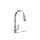 KOHLER K99259CP Artifacts SingleHole Kitchen Sink Faucet with 1758Inch PullDown Spout 3Function Sprayhead and Turned Lever Handle Polished Chrome