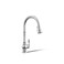 KOHLER K99259CP Artifacts SingleHole Kitchen Sink Faucet with 1758Inch PullDown Spout 3Function Sprayhead and Turned Lever Handle Polished Chrome