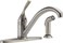 Delta Faucet Classic SingleHandle Kitchen Sink Faucet with Side Sprayer in Matching Finish Stainless 4SSDST