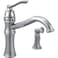 Moen 7245C Belfield Traditional One Handle High Arc Kitchen Faucet with Side Spray and Optional Deckplate Included Chrome
