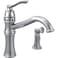 Moen 7245C Belfield Traditional One Handle High Arc Kitchen Faucet with Side Spray and Optional Deckplate Included Chrome