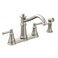 Moen 7255SRS Belfield Traditional Two Handle High Arc Kitchen Faucet with Side Spray Spot Resist Stainless
