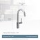 Moen 7365SRS Align OneHandle HighArc Modern Kitchen Faucet Spot Resist Stainless