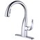 WOWOW Kitchen Faucet with Pull Down Sprayer Pull Down Faucet with Dual Function Sprayer SingleHandle Rv Utility Sink Faucets Kitchen Leak Free Elegant Gooseneck Chrome Bar Sink Cold Water Faucets