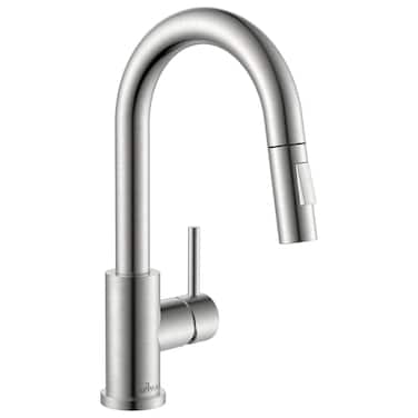 APPASO Bar Sink Faucet cUPC Hoses No Lead Stainless Steel Kitchen Sink Faucets with Pull Down Sprayer 2 Modes Modern Single Handle Utility Faucet for RV Camper Outdoor Brushed Nickel