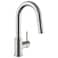APPASO Bar Sink Faucet cUPC Hoses No Lead Stainless Steel Kitchen Sink Faucets with Pull Down Sprayer 2 Modes Modern Single Handle Utility Faucet for RV Camper Outdoor Brushed Nickel