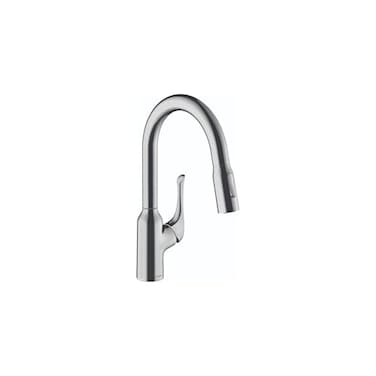 hansgrohe Allegro N Chrome Bar Kitchen Faucet Kitchen Faucets with Pull Down Sprayer Faucet for Kitchen Sink Chrome 71844001