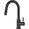 APPASO Black Bar Sink Faucet cUPC Hoses No Lead Modern Single Handle High Arc Pull Down Sprayer Kitchen Faucets 2 Modes Stainless Steel Utility Prep Faucet for RV Camper Outdoor