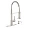 Casavilla Kitchen Faucet Soap DispenserFaucet for Kitchen Sink Kitchen Sink Faucets with Pull Down Sprayer and Dual Function Spray HeadRV Sink Faucet with Deck PlateNickel Brushed