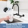 Airuida Oil Rubbed Bronze 8 Inches Wall Mounted Utility Sink Faucet with 360 Degree Swivel Spout and Two Handles
