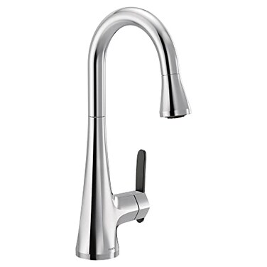 Moen S6235 Sinema OneHandle High Arc Pulldown Bar Faucet featuring Power Clean and Reflex Chrome