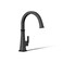 KOHLER K23833BL Riff Single Handle Kitchen Prep Wet Faucet for Bar Sink Matte Black
