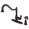 Kingston Brass GSY7705ACLBS 8 Centerset Kitchen Faucet 9716 in Spout Reach Oil Rubbed Bronze