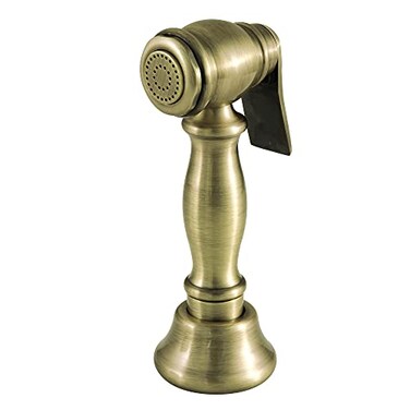 Kingston Brass CCRP1K3SPR Brass Kitchen Faucet Side Sprayer in Antique Brass