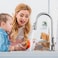 HGHGK Kitchen Faucet with Soap Dispenser and Pull Down Sprayer Stainless Steel Single Handle Kitchen Sink Faucet 1 or 3 Hole Design for Modern Farmhouse Kitchens and Bar Sinks