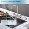 APPASO 2 Handle Kitchen Faucet with Side Sprayer EasyClean Nozzle cUPCNSF LeadFree Brushed Nickel Stainless Steel Fit 24 Holes 360 High Arc Spout 40 Spray Hose RV Water Filter Compatible