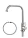 Bifordo Cold Only Water Faucet Single Hole Kitchen Sink Faucet SUS304 Stainless Steel Brushed Nickel